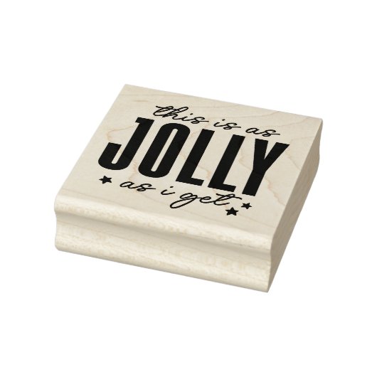 This is as Jolly as I get ラバースタンプ (スタンプ)