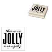 This is as Jolly as I get ラバースタンプ (押印)