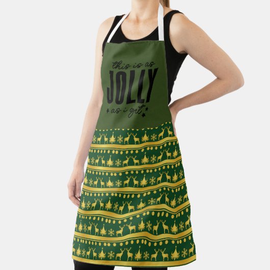 This is as Jolly as I get Christmas エプロン (インサイチュ)