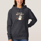 This Is Boo Sheet | Cute Ghost Halloween Pun パーカ (正面)