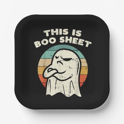 This Is Boo Sheet Ghost  ペーパープレート (正面)