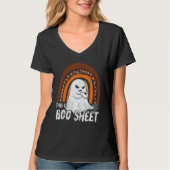This is boo sheet ghost retro halloween costume me tシャツ (正面)