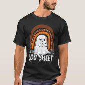 This is boo sheet ghost retro halloween costume me tシャツ (正面)