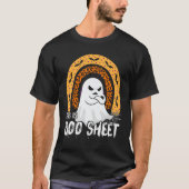 This is boo sheet ghost retro halloween costume me tシャツ (正面)