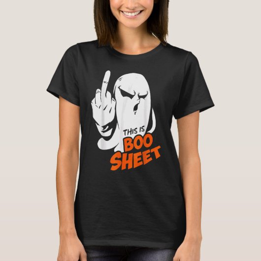 This Is Boo Sheet Ghost Retro Halloween Costume Me Tシャツ (正面)