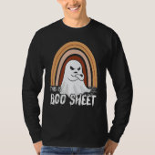 This is boo sheet ghost retro halloween costume me tシャツ (正面)