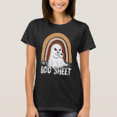 This is boo sheet ghost retro halloween costume me tシャツ (正面)
