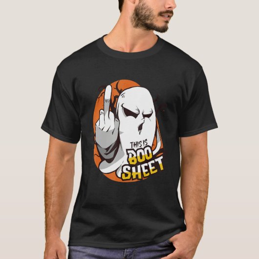 This Is Boo Sheet Ghost Retro Halloween Costume Tシャツ (正面)