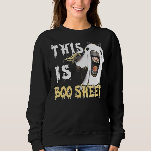 This Is Boo Sheet Horse スウェットシャツ (正面)