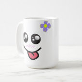 THIS IS CUTE animal mugs for A dog girl :) コーヒーマグカップ (正面左)