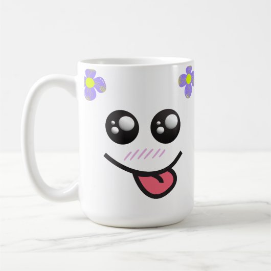 THIS IS CUTE animal mugs for A dog girl :) コーヒーマグカップ (左)