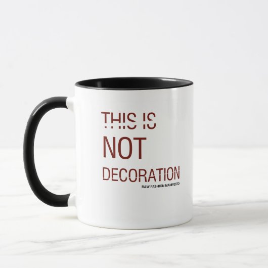 THIS IS DECORATION マグカップ (左)