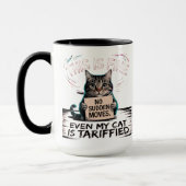 This Is Fine Cat – ホリデーミームにちょっとしたスパイスを追加 🎁🐾 マグカップ (左)
