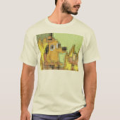 This Is Fine Meme pixeldot Tシャツ (正面)