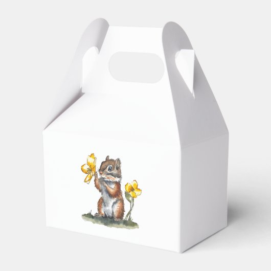 This is for you! Cute Chipmunk フェイバーボックス (正面サイド)