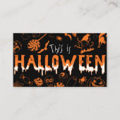 "This is Halloween – Spooky Style for the Bold🎃" 名刺 (正面)