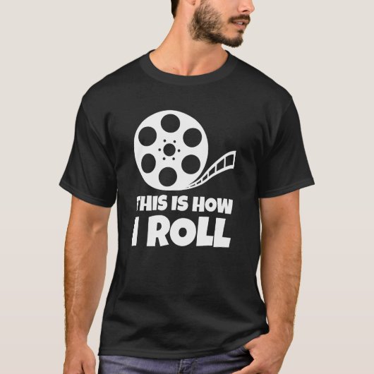 this is how i roll camera movie film director boy tシャツ (正面)