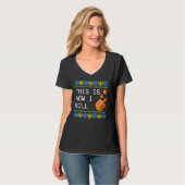 This is How I Roll Dreidel Jewish Hanukkah Tシャツ (正面フル)