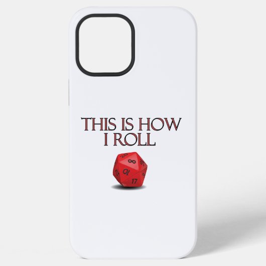 This Is How I Roll Funny RPG Dice iPhoneケース (裏面)