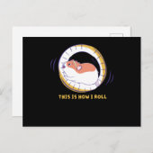 This Is How I Roll Hamster Wheel Hamster Cage ポストカード (正面/裏面)
