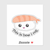 This is how i roll Illustration Sushi シール (シート)