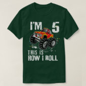 This is How I Roll Monster Truck 6 Yrs 6th Birthda Tシャツ (デザイン正面)