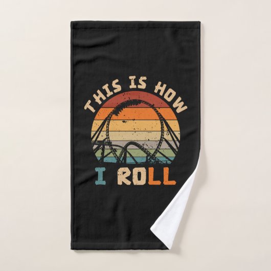 This Is How I Roll Roller Coaster Lovers ハンドタオル (ハンドタオル)