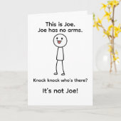 This is Joe funny greeting card カード (黄色い花)