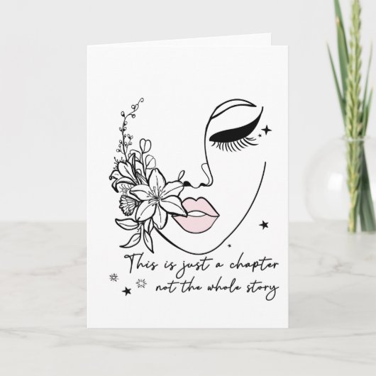 This is Just a Chapter Positive Quote  カード (正面)