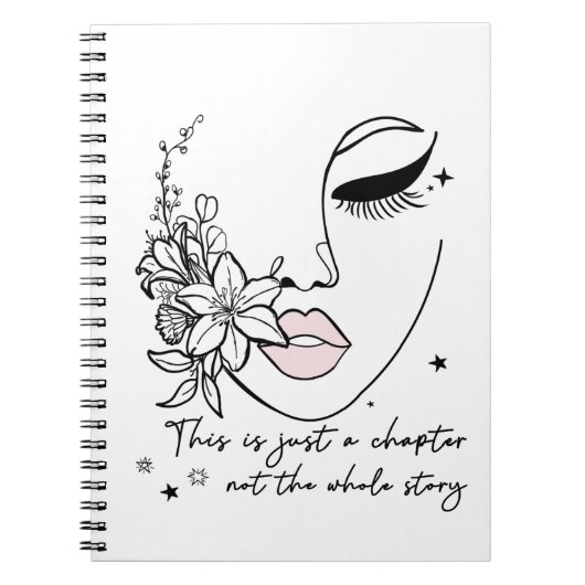 This is Just a Chapter Positive Quote  ノートブック (正面)