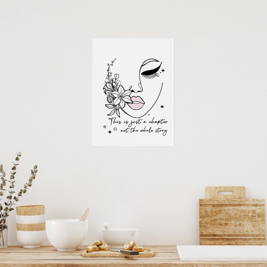 This is Just a Chapter Positive Quote  ポスター (キッチン)