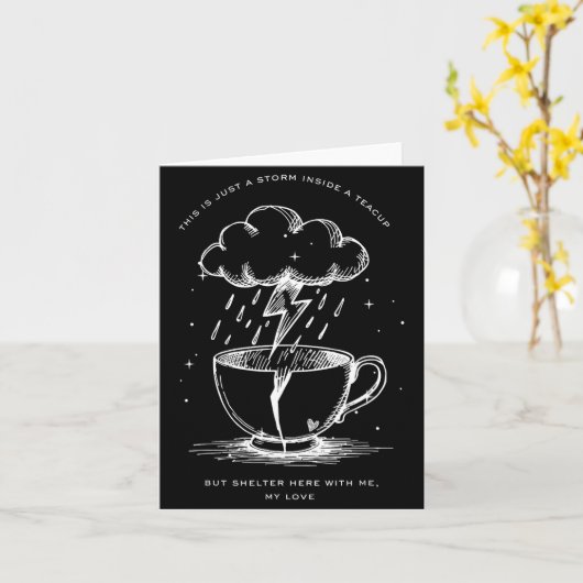 This Is Just A Inside A Teacup But Shelter Here  カード (黄色い花)