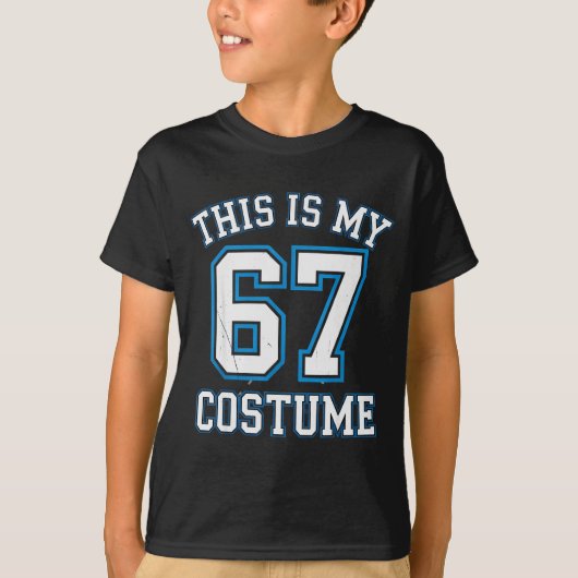 This Is My 67 Costume Lazy Brainrot Meme Boys Kids Tシャツ (正面)