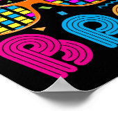 This Is My 80s Bro Neon 80's 90's Party ポスター (角)