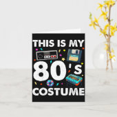This Is My 80s Costume 80's 90's Party Men Women K カード (黄色い花)