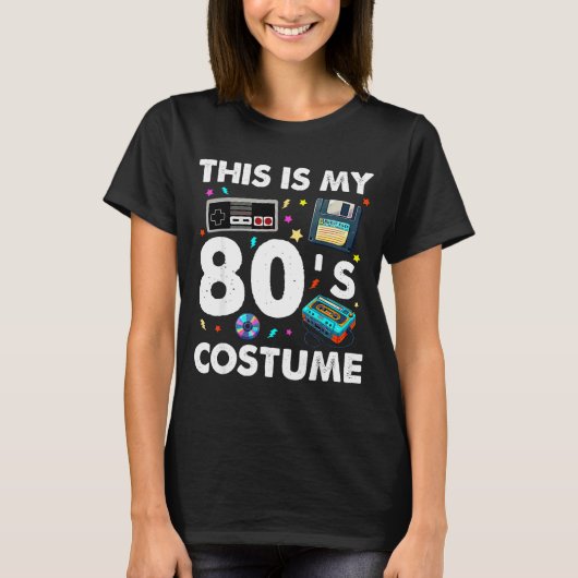 This Is My 80s Costume 80's 90's Party Men Women K Tシャツ (正面)