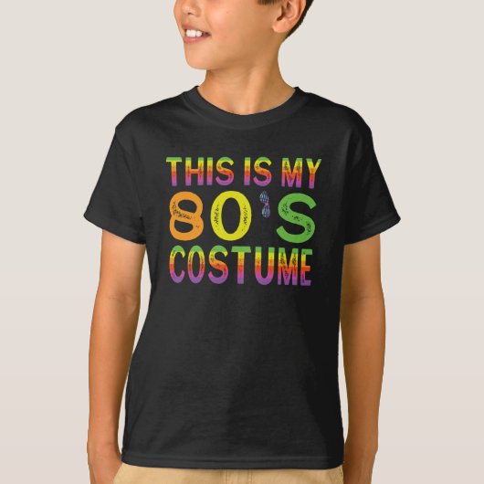 This Is My 80s Costume 80s Party Born In the 80`s Tシャツ (正面)