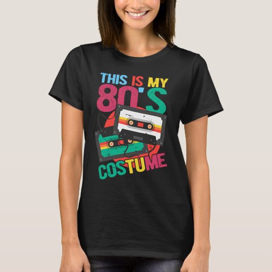 This Is My 80's Costume Cassette 80's Music Tシャツ (正面)