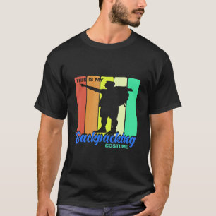 This Is My Backpacking Costume Retro Vintage Prese Tシャツ