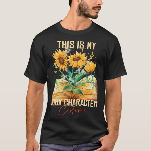 This Is My Book Character Costume  Reading Quote   Tシャツ (正面)