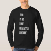 This Is My Book Character Costume Reading Reader B Tシャツ (正面)