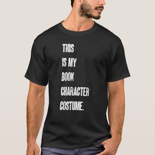 This Is My Book Character Costume Reading Reader B Tシャツ (正面)