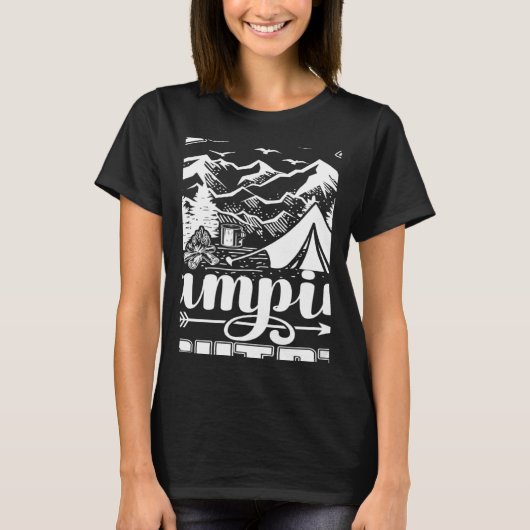 This Is My Camping Camper vintage Tシャツ (正面)