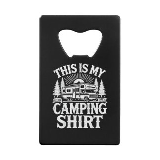 This Is My Camping Funny Camper クレジットカード栓抜き