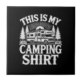 This Is My Camping Funny Camper タイル (正面)
