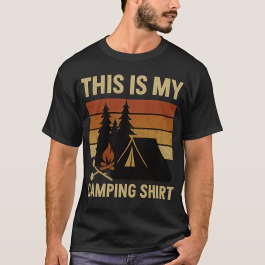 This Is My Camping Shirt Hiking Campfire Camper Tシャツ (正面)