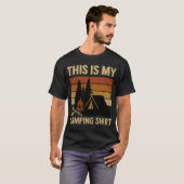 This Is My Camping Shirt Hiking Campfire Camper Tシャツ (正面フル)