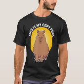 This is my Capy face Quote  Animal Cute Capybara Tシャツ (正面)
