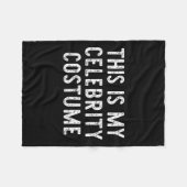 This Is My Celebrity Costume Halloween Funny Easy  フリースブランケット (正面(横))