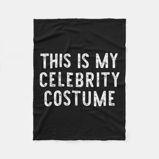 This Is My Celebrity Costume Halloween Funny Easy  フリースブランケット (正面)